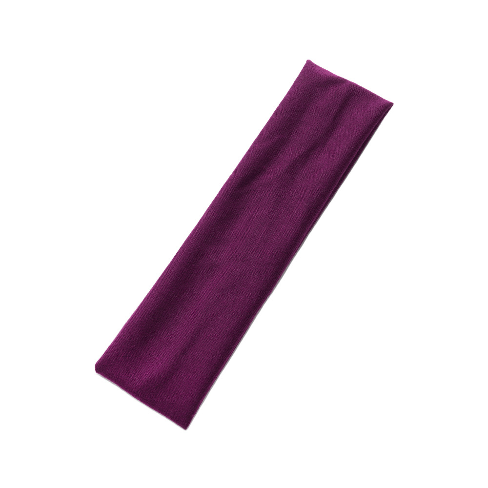 Europa y los Estados Unidos de 6 cm de ancho básico simple de color sólido correa de cabello de yoga para correr anti-transpiración banda de cabello para hombres y mujeres