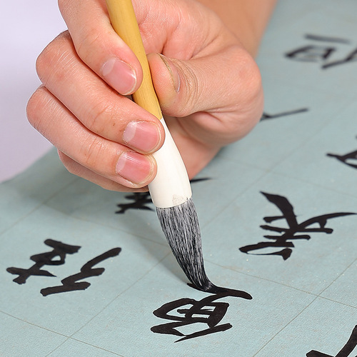 Bamboo rod, combined with goat hair, wolf hair, white cloud hair brushes, large, medium and small regular script calligraphy practice books, copywriting practice, Chinese painting landscape, soft brush