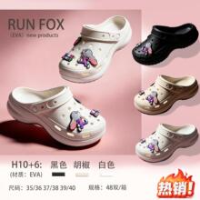 网红时尚可爱卡通花园洞洞鞋女软底踩屎感外穿耐磨家用凉拖鞋批发