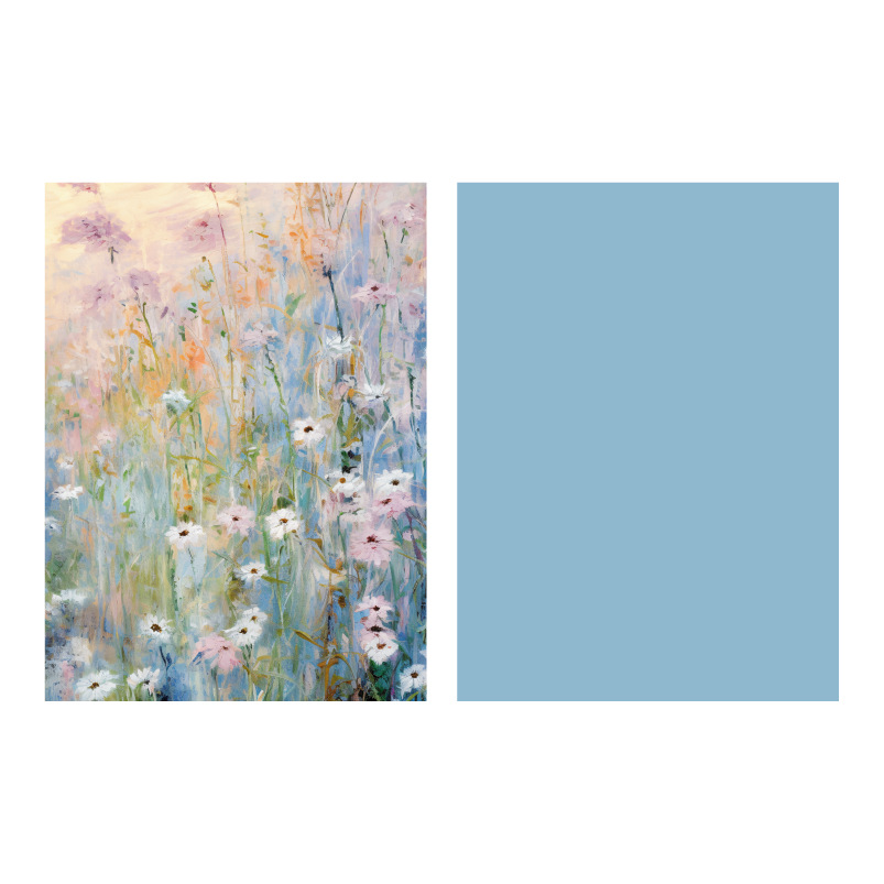 Papel de embalaje de pintura al óleo Xi Meng jardín ramo de flores papel de embalaje de flores de alto nivel materiales de flores Kraft materiales de flores al por mayor