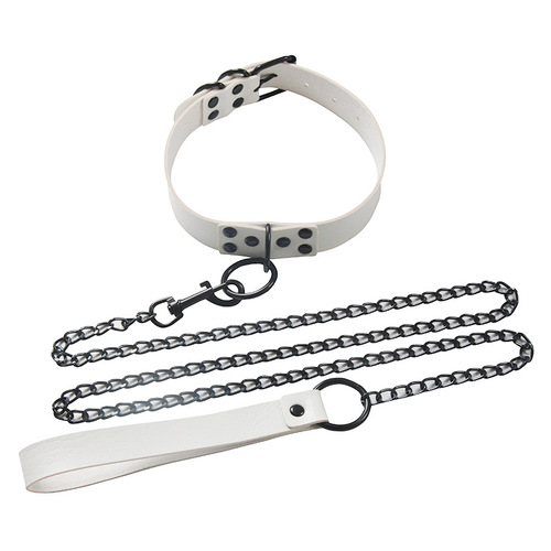 European and American punk style gothic dark personality traction rope collar all-in-one set neck collar neck collar necklace for women