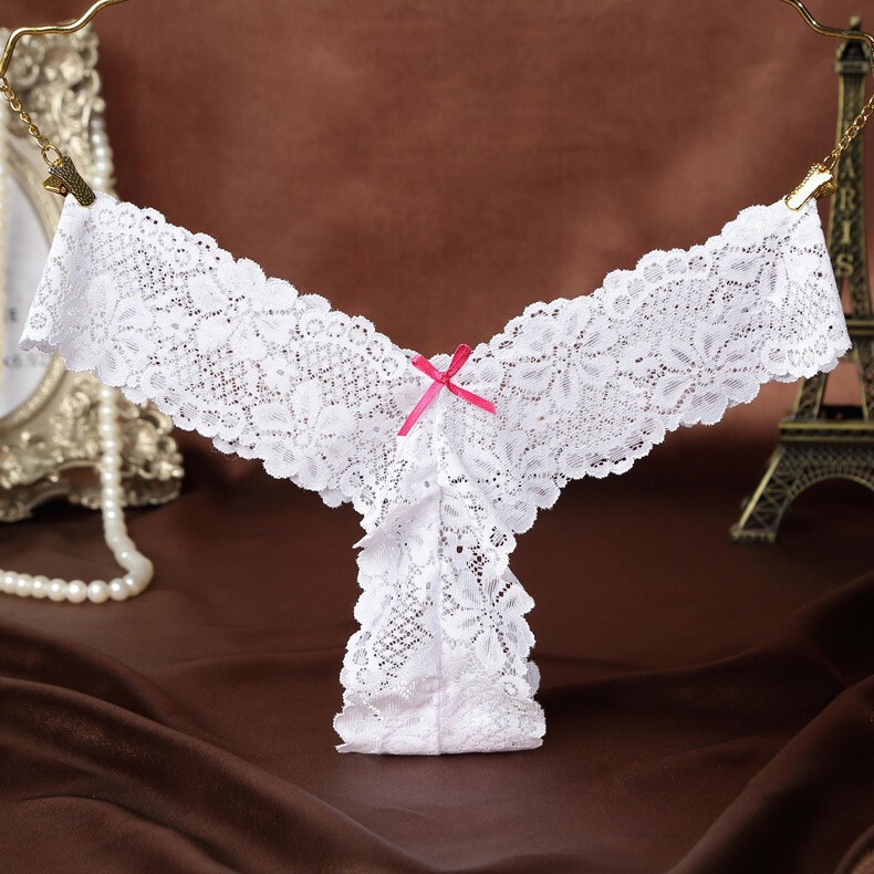 Sexy Underwear for Women, Transparent Lace Underwear, Low-Waist, Sweet Elastic Thong, Temptation, Drop Shipping