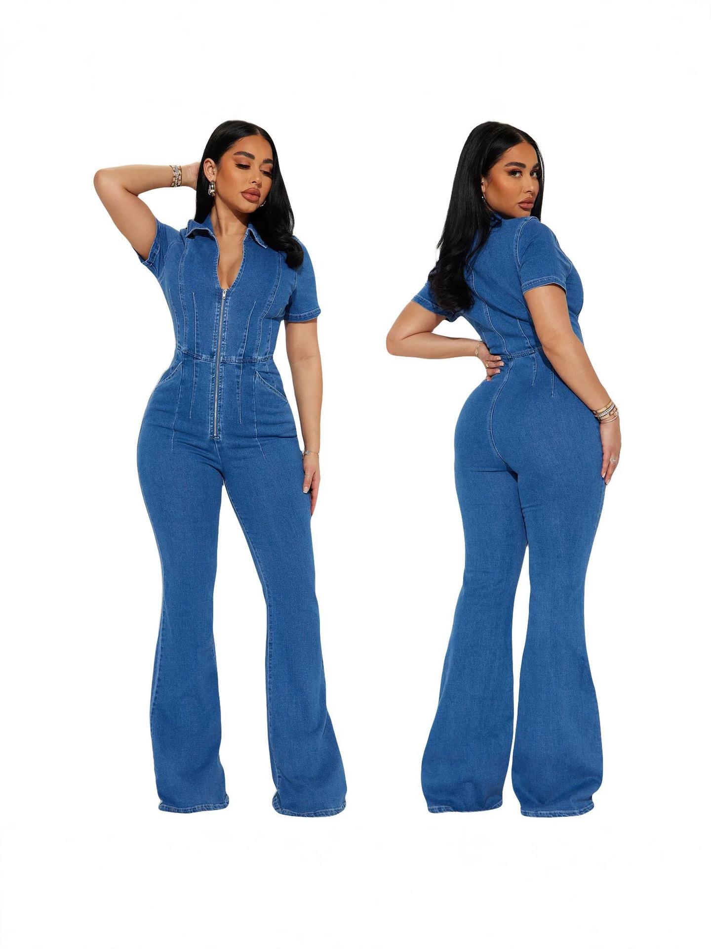 Amazon transfronterizo estilo europeo y americano de moda delgada inins red con el mismo jeans de moda sexy