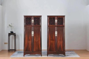 South America Red Sour Branch Micro-concave Dalbergia Round-corner Cabinet Wardrobe Bookcase Locker Imitation Classical New Chinese-style Redwood Furniture
