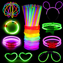 荧光棒发光手环100支夜光棒一次性发光玩具批发节日派对玩具厂家