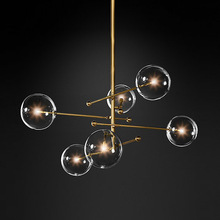 北歐后現代輕奢玻璃球吊燈創意北歐藝術卧室客廳餐廳書房設計吊燈