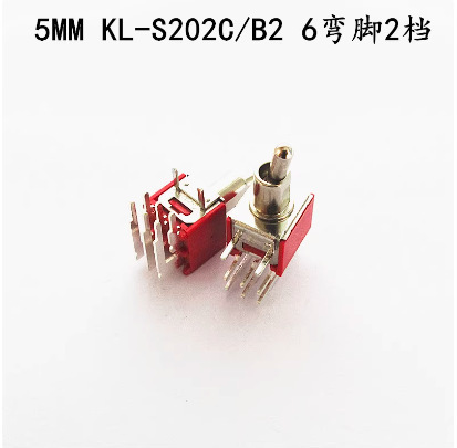 5mmボタン首振りスイッチSMTS-102C4 3脚/6脚2速測定曲げボタン1.5A|undefined