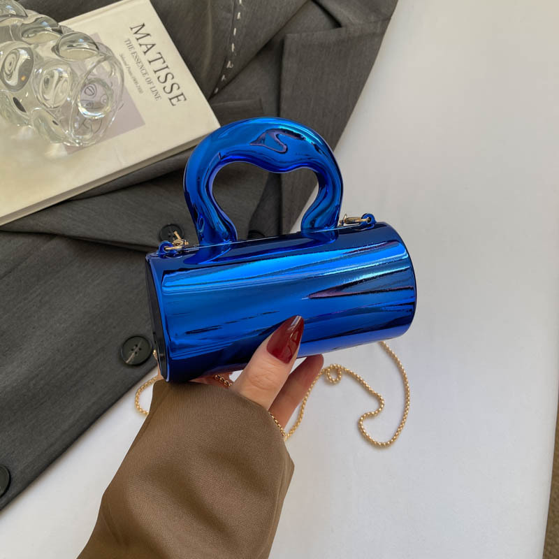 Elegante borsa a tracolla in acrilico per donna a cilindro_voghion.com