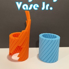跨境3d打印Rotating DecompressionVase家居创意旋转解压花瓶笔桶