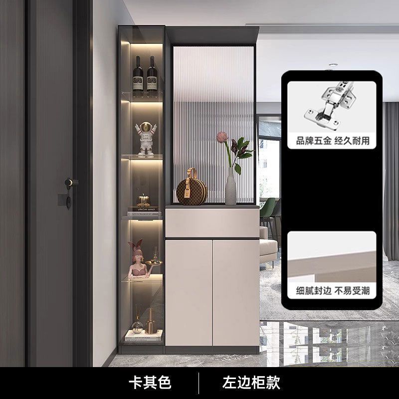 入户玄关柜鞋柜一体靠墙正对门客厅酒柜玻璃门屏风隔断实木玄关柜|undefined