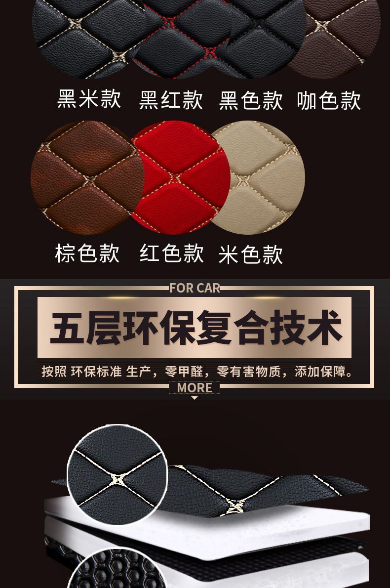 Suitable for Toyota Corolla, Levin, Camry, Vios, Avalon, Yaris, and Levin X Leather Car Floor Mat Modification