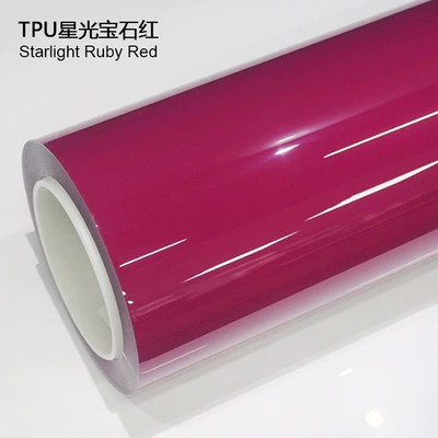 Auto Color Change Film: Protective Film Full Roll Ppf - tpu-starry-sky-ruby-red-152m-15m