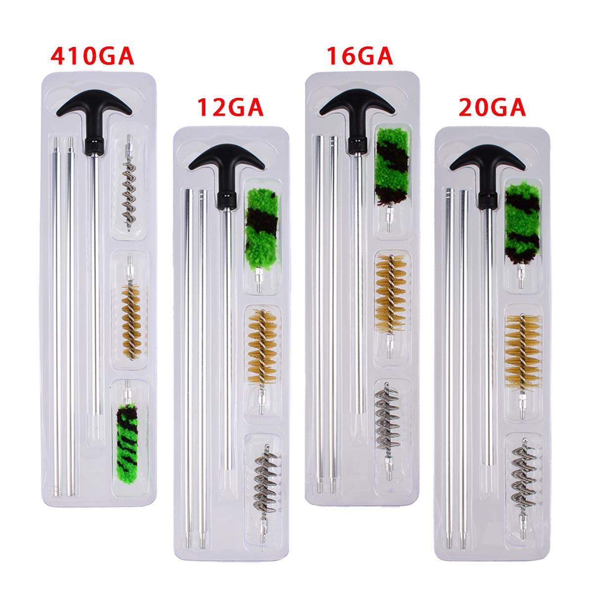 跨境管道清洁刷清洗套装枪管刷16GA铜刷棉刷12GA机械刷20GA 410GA