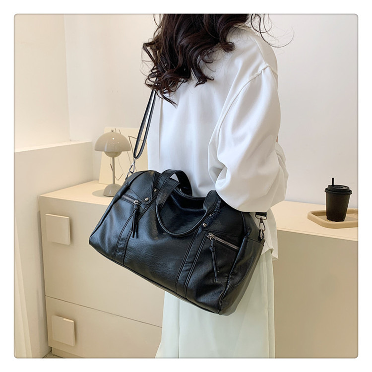 European and American cross-border fashion women's bag 2024 Spring new women's handbag, single-shoulder crossbody bag, simple tote bag undefined