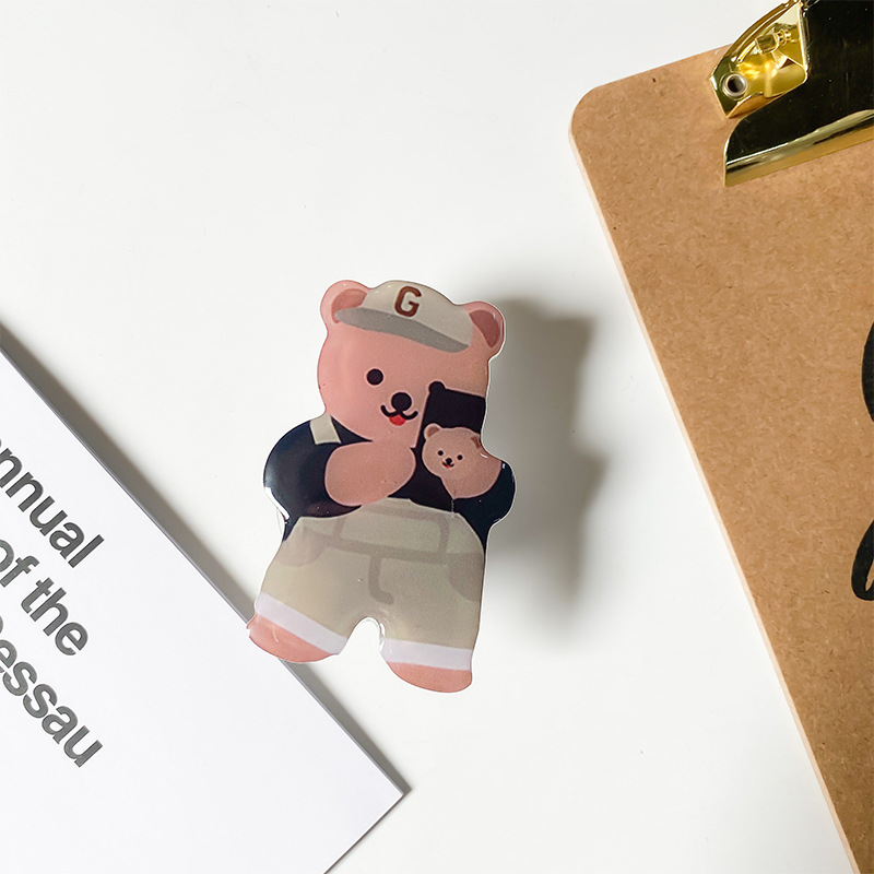 Cute Bear Arylic Universal Phone Cases display picture 6