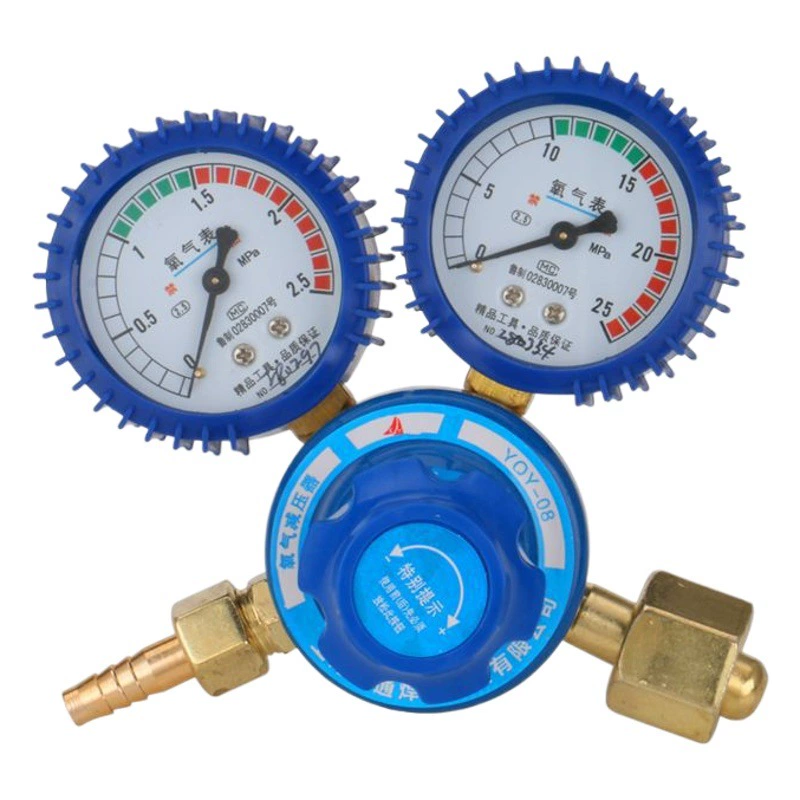 Оптовый измеритель кислорода с пузырьковой пленкой YQY-08, редуктор давления YQY-07, редукционный клапан, полностью медный взрывозащищенный манометр для кислородной бутылки