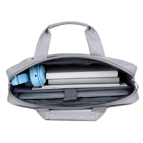 厂家批发简约新款14寸15.6寸笔记本电脑包男女单肩手提电脑包logo