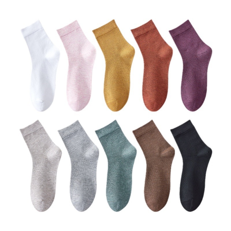 Calcetines de fibra de bambú para mujer, longitud media hasta la pantorrilla, estilo fino de verano, transpirables, antibacterianos, antiolor de pies, absorbentes del sudor, resistentes a los olores, calcetines de maternidad sin costuras.