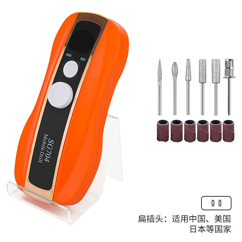 Polizador de uñas conveniente, tipo de carga inteligente, pulizador de uñas transfronterizo profesional de descarga de uñas 35000RPM