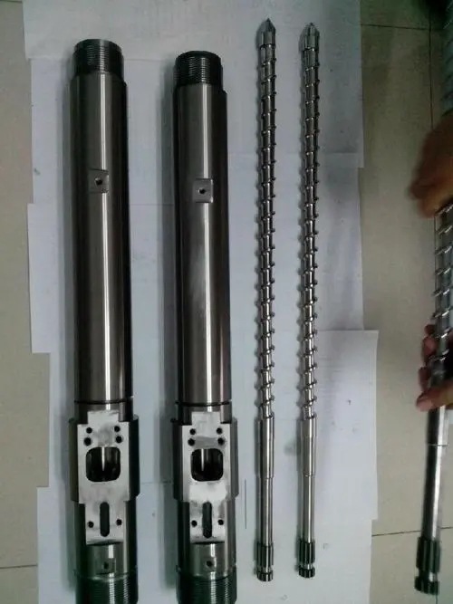 注塑机螺杆 博创机150T-Φ45  优质氮化螺杆机筒组