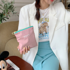 34221 Spring and summer new color macaron cosmetic bag portable cute small bag coin purse jewelry bag