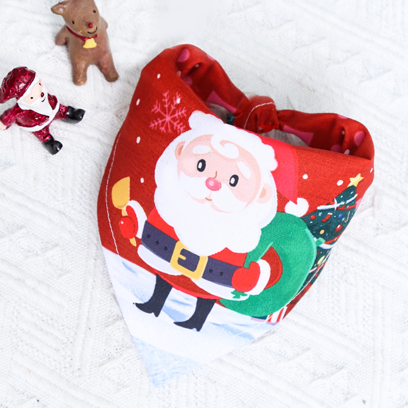 Pañuelo triangular navideño para perros y gatos, suministros para mascotas para perros pequeños, medianos y grandes, bufanda para gatos con decoración para perros para todas las estaciones.