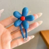 Blue, flowered, 5cm, 4cm