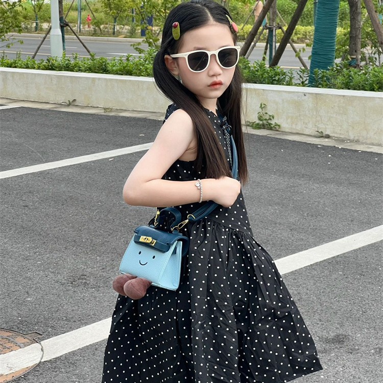 Children's cartoon pink Kelly bag, autumn/winter mini crossbody bag, girls' 2026 new style coin and key pouch