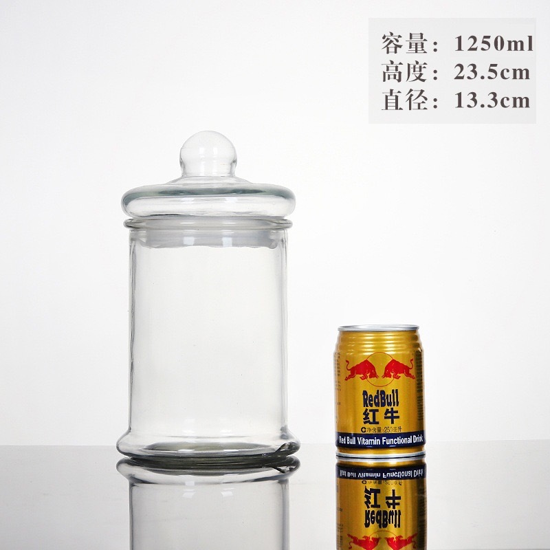 1250 ml (veuillez prendre 15 pièces par boîte) ; transparent