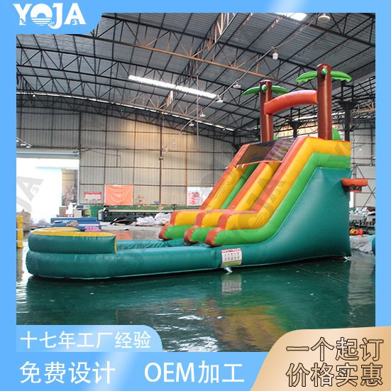 In-Stock Inflatable Pool Slide Water Park Amusement Equipment Obstacle Course Children's Outdoor Mobile Stand-Up Pool Castle
