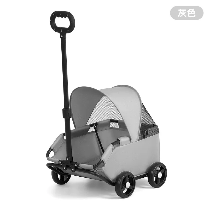 Double-layer cart to go out, pet, cat
