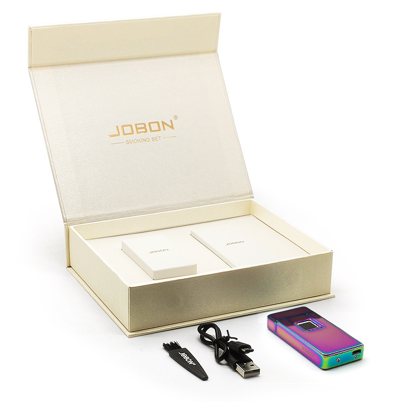 JOBON/中国のハイエンド本物の指紋充電式ライター防風アーククリエイティブギフトメンズ電子タバコライター|undefined