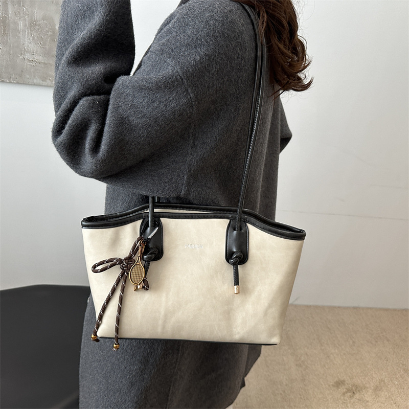 Bolsos de gran capacidad retro de alta textura damas 2024 nueva moda invierno viaje bolsa de hombro bolsa de mano