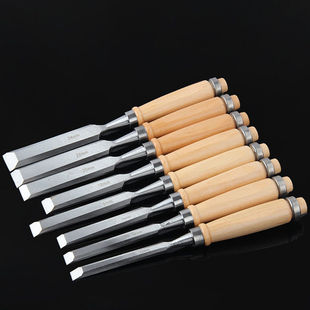 Carpenter Carpenter Chisel Wood Chisel Flat Shovel Special Steel Woodworking Tools Complete Book of Grooving Chisel Flat Shovel Knife Stab OO