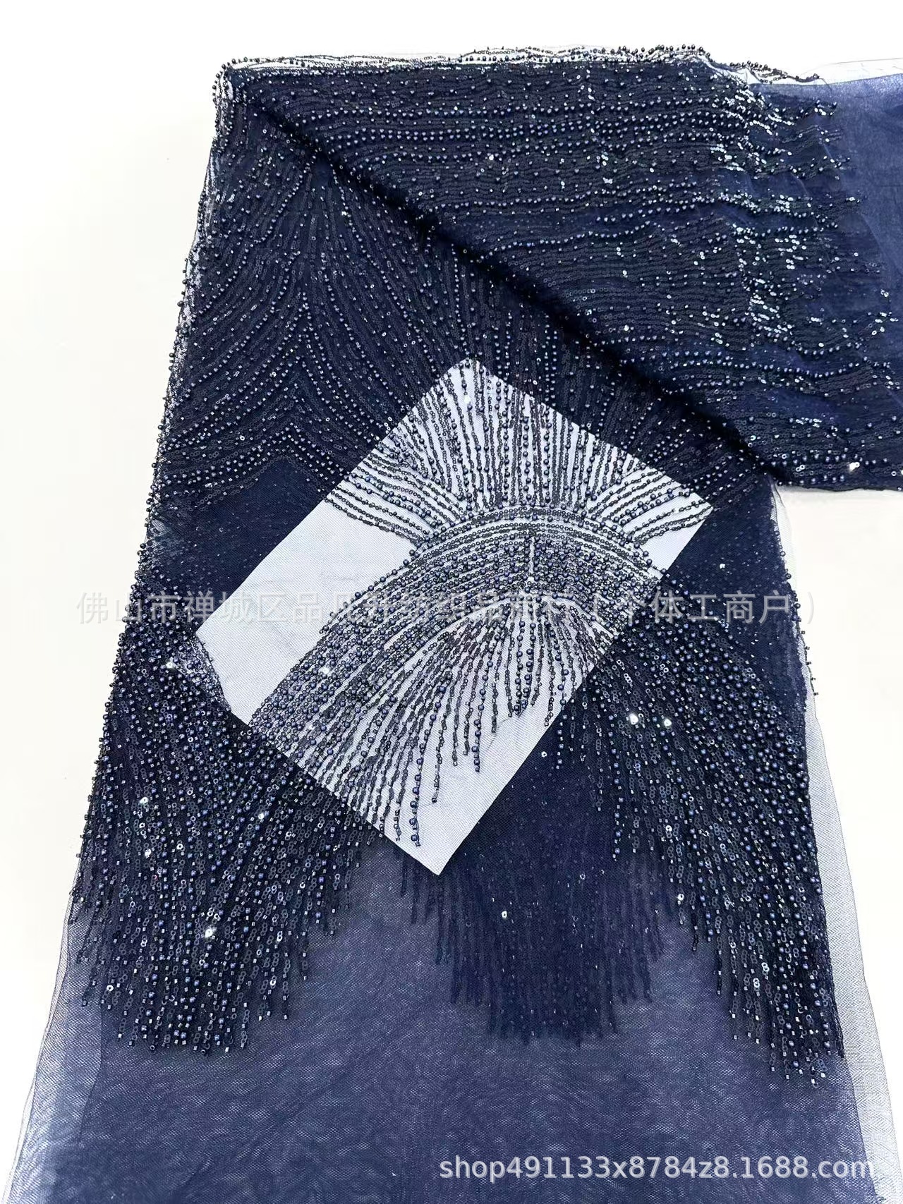 Tejido bordado de flores, tejido de sequinilla, tejido de boda, tejido bordado de sequinilla, fábrica de tejido bordado en stock al por mayor