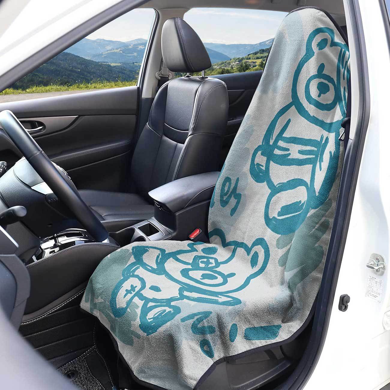 Car seat towel cover front seat protector suitable for gym and exercise, universal for all seasons, car use 44