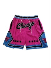篮球裤 Bulls 公牛 粉红色 口袋球裤 C开头 运动裤 一件代发Ebay