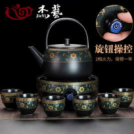 W1TY复古陶瓷煮茶器套装家用围炉电陶炉烧水煮水泡茶壶电烤大容量