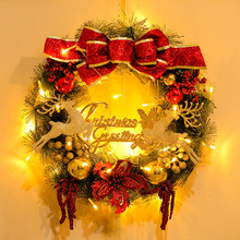 圣诞节装饰新年花环门挂挂饰花环藤条家用圣诞树挂件壁挂场景布置