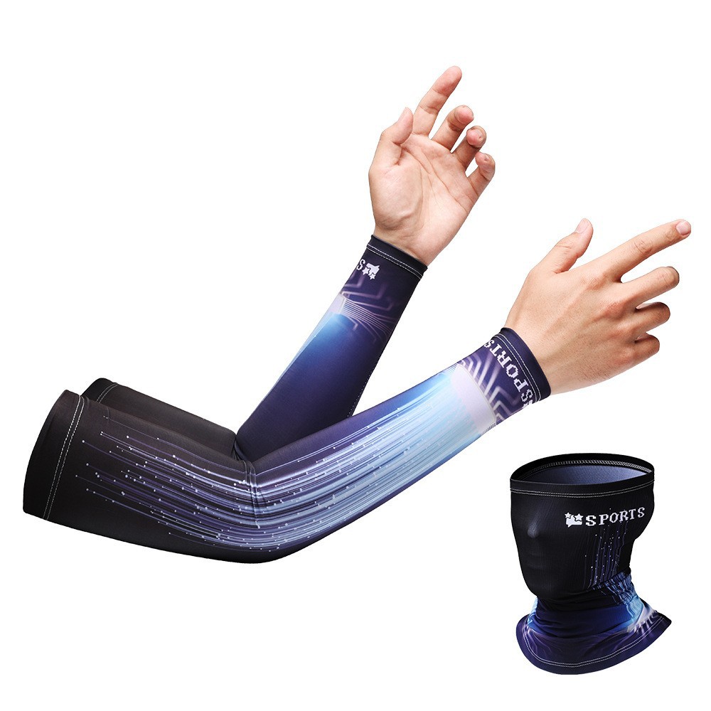 Manga de hielo de protección solar manga hombres y mujeres manga de mano de seda de hielo protección del brazo protección solar verano guantes delgados