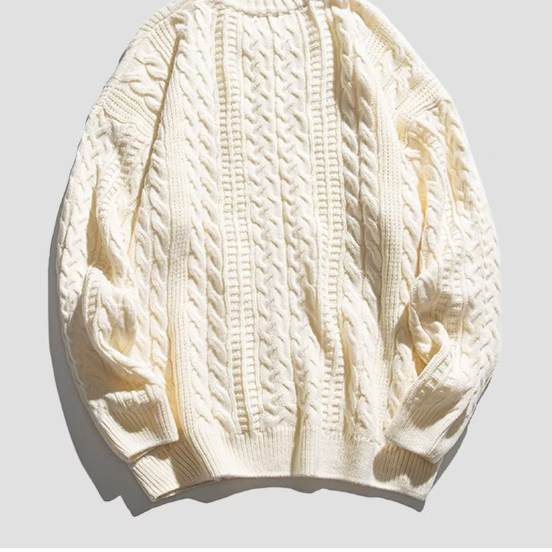 2024 suéter vintage japonés hombres y mujeres otoño ins estilo perezoso bf retro suéter de botón ceroso suave