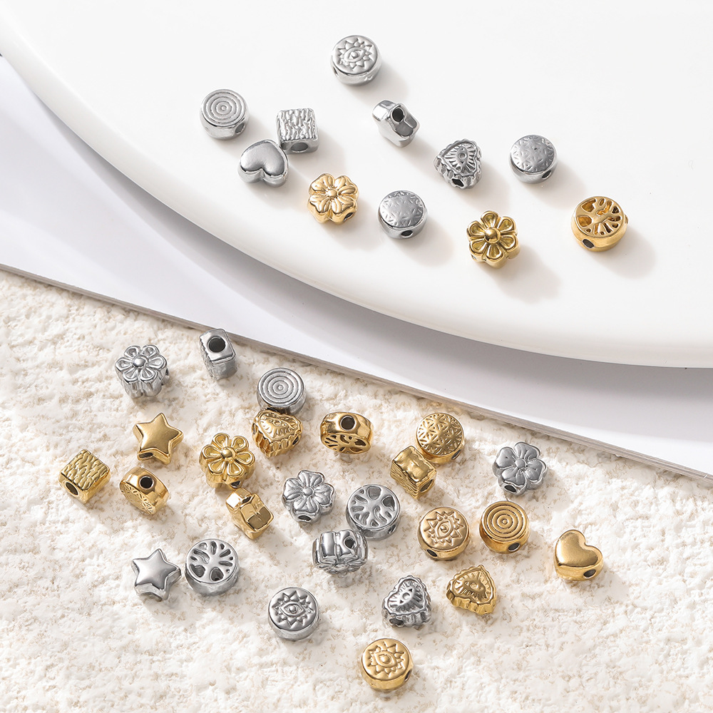 8g Weight Beads Jewelry Making Type DIY Ornament Accessories Classification 10 PCS/Package Quantity 304 Stainless Steel Material Solid Color Pattern All Seasons Season Polished Finish Simple Style Style 10 PCS/Package 304 Stainless Steel Solid Color Polished DIY Ornament Accessories Beads 5
