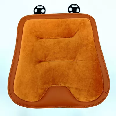 Spot Car Winter Seat Cushion Front and Rear Non-Slip Warm Soft Flannel Anti-Freeze Car Velvet Seat Cushion Cover (Universal seat cover) - 1-seat-cushion-emma-orange-general-car-model