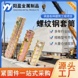 螺纹钢预埋套筒 PC预埋件套管 装配式建筑吊装连接套筒