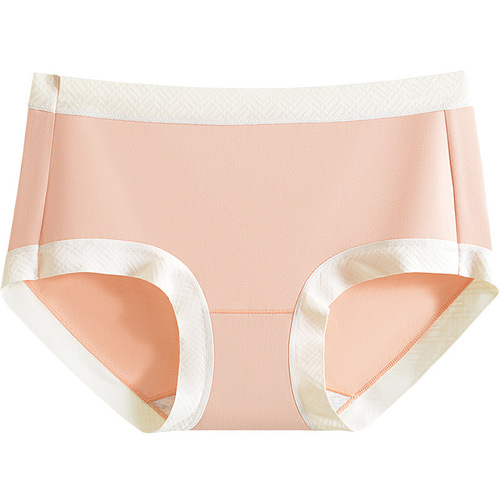 60 count long-staple cotton non-marking antibacterial underwear for women pure cotton mid-waist thin breathable women's briefs drop shipping