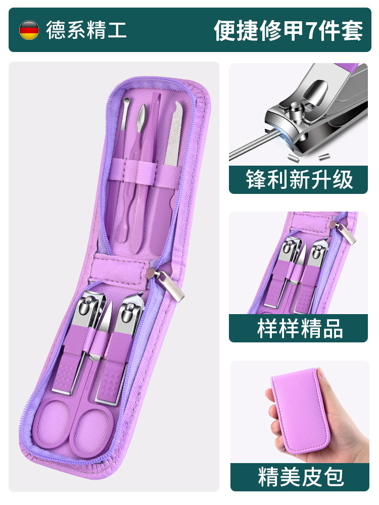 Kit de cortador de uñas anti-splash nail clipper herramientas de trinchera de uñas caseras oblicuas pie muerta pinza de uñas cortadora de pedicura ceja clipper image 16