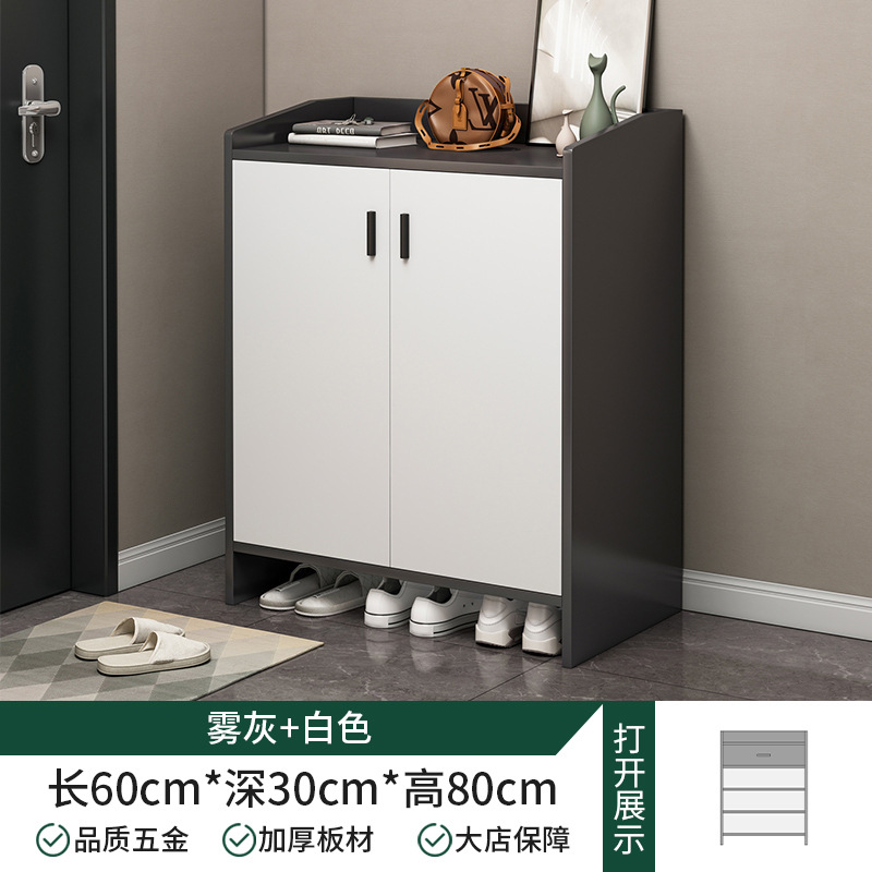 Zapatero en la puerta del hogar, nuevo 2024 estilo explosivo, pasillo exterior, armario de entrada, estante para zapatos de almacenamiento económico integrado
