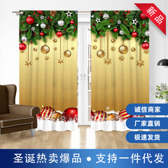 メーカーは、3dデジタルプリントクリスマスシリーズのカーテンが国境を越えて売れた爆発品の現物が発見された