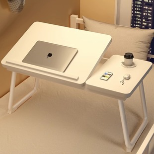 Bed small table dormitory student multi-functional study desk foldable laptop desk bay window table Board