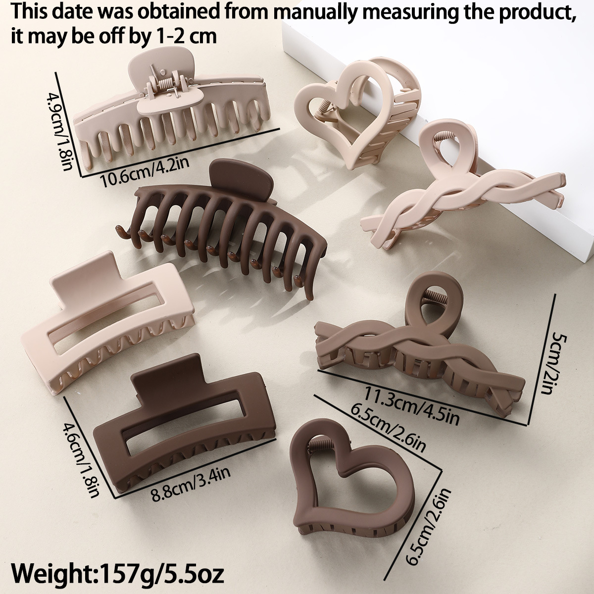 TikTok Xi Yin Amazon agarre tiburón clip perla anillo de pelo Fengpin DIY horquilla anillo de pelo 17 piezas